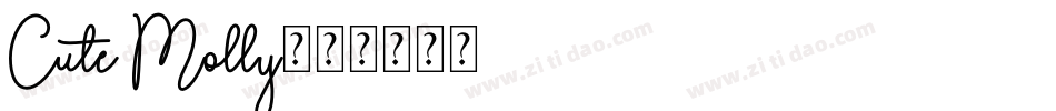 Cute Molly字体转换